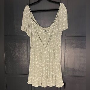 Abercrombie and Fitch Mini Dress, Green floral print